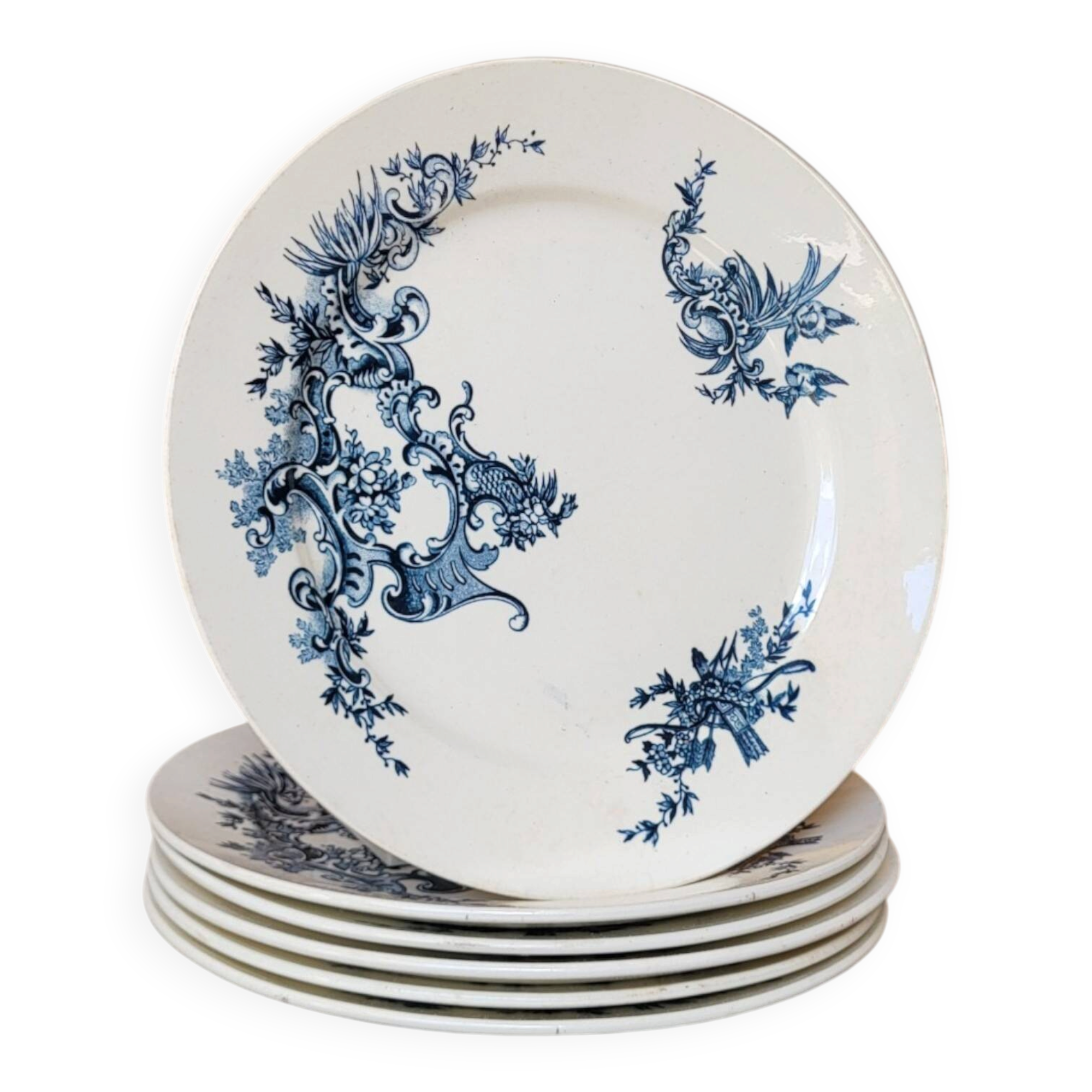 6 flat plates Terre de Fer BFK model Regent