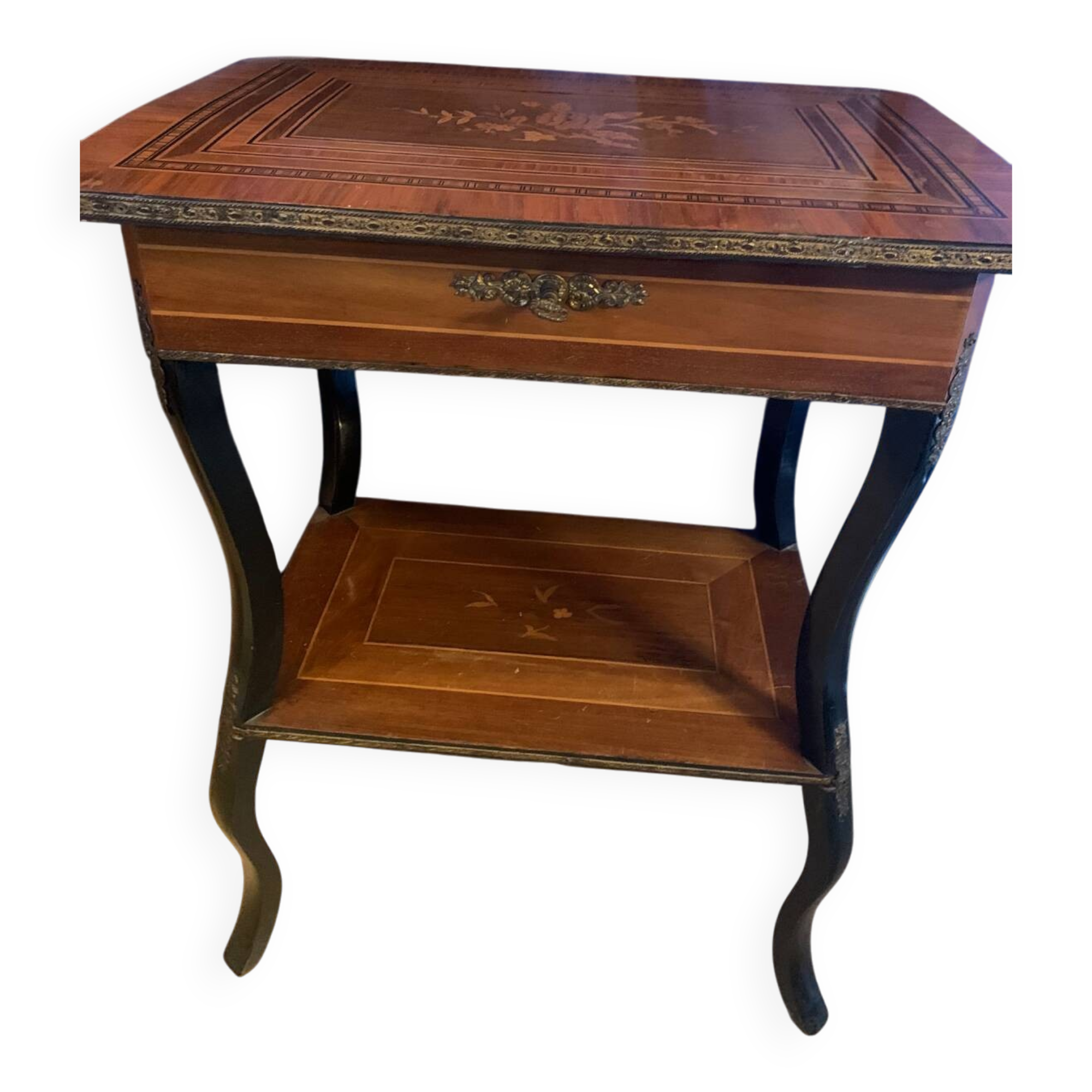 Occasional table marquetry