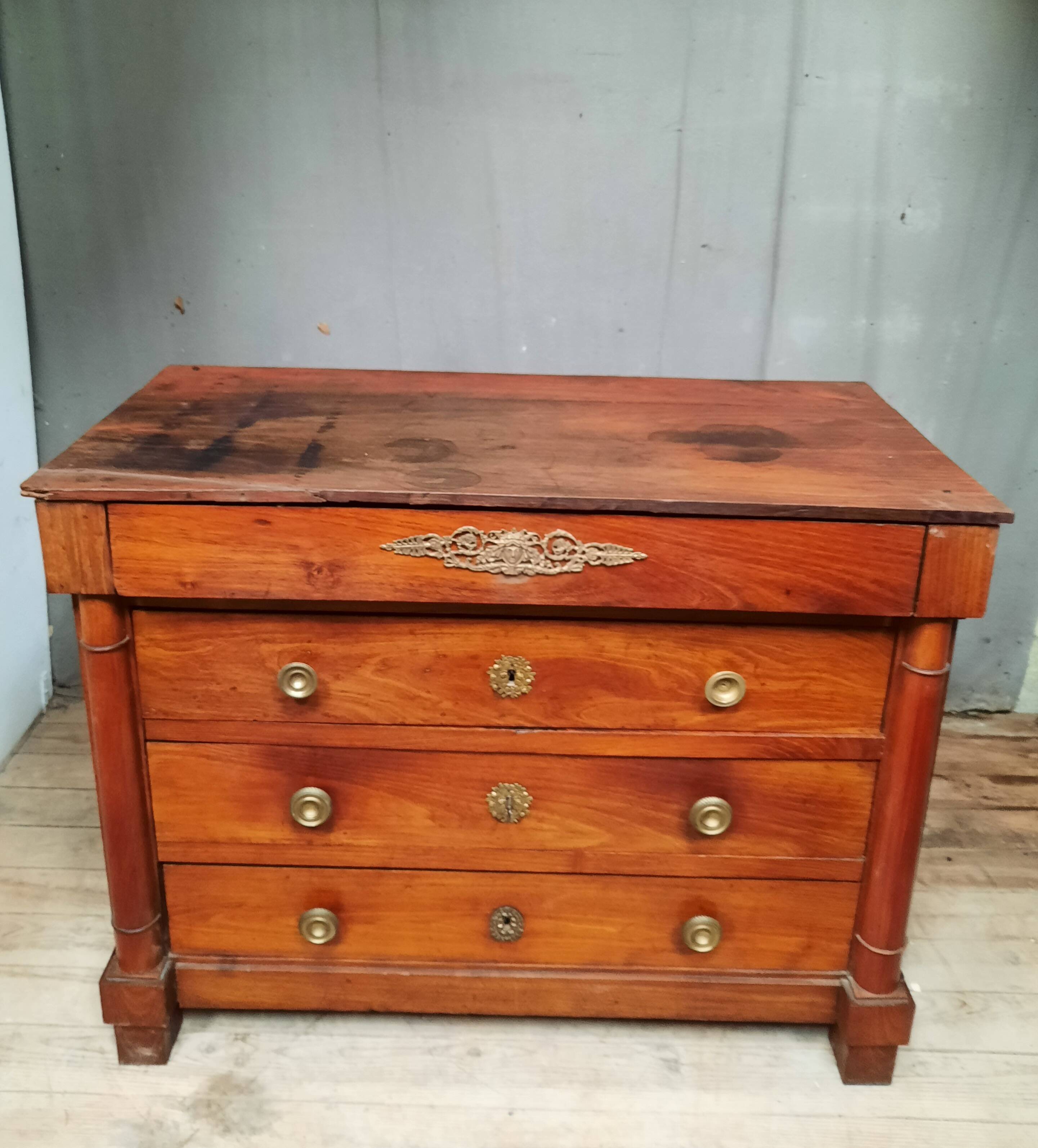 Commode empire en acacias
