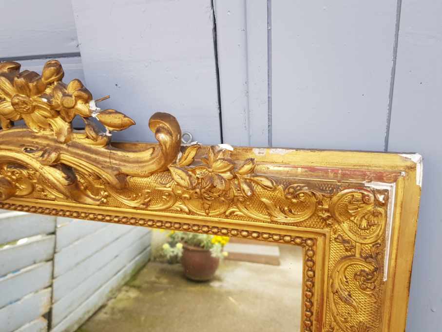 Ancient fireplace mirror - 150x98cm