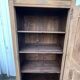 Antique Louis XV bonnetière, fruitwood, restored – 1 door, 3 shelves