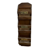 Porte lettres classeur courrier en bois