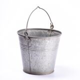 Vintage zinc bucket  flower pot