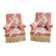 Exquisite pair of upholstered slipper lounge chairs depicting pheasants and peonies