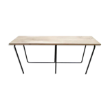 Banc métal et chêne pièce unique designer