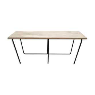 Banc métal et chêne pièce unique designer