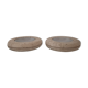 Pair of valet trays - 1980s - travertine