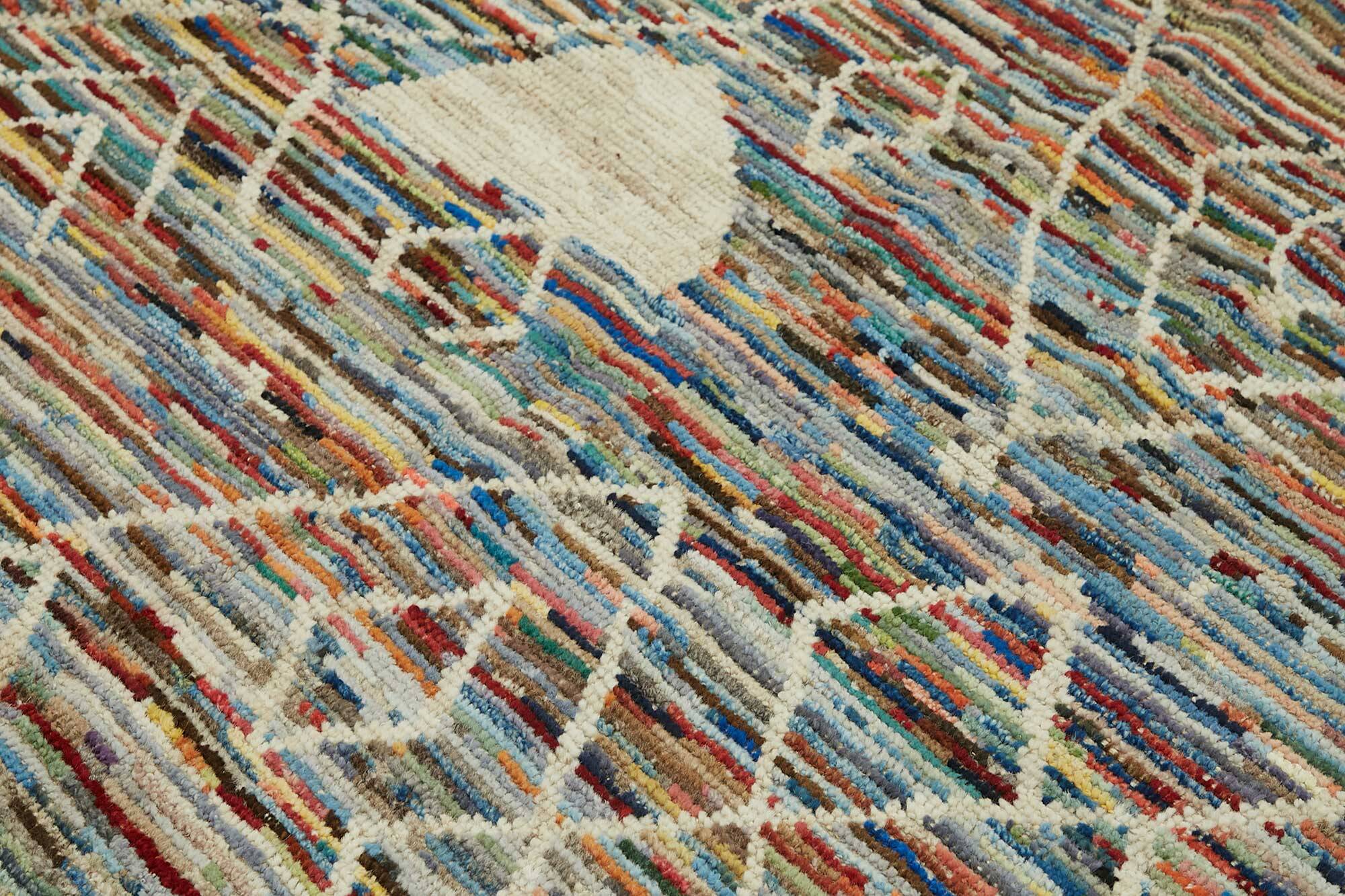 Handmade Turkish One of a Kind 245 cm x 310 cm Multicolor Wool Carpet