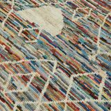 Handmade Turkish One of a Kind 245 cm x 310 cm Multicolor Wool Carpet