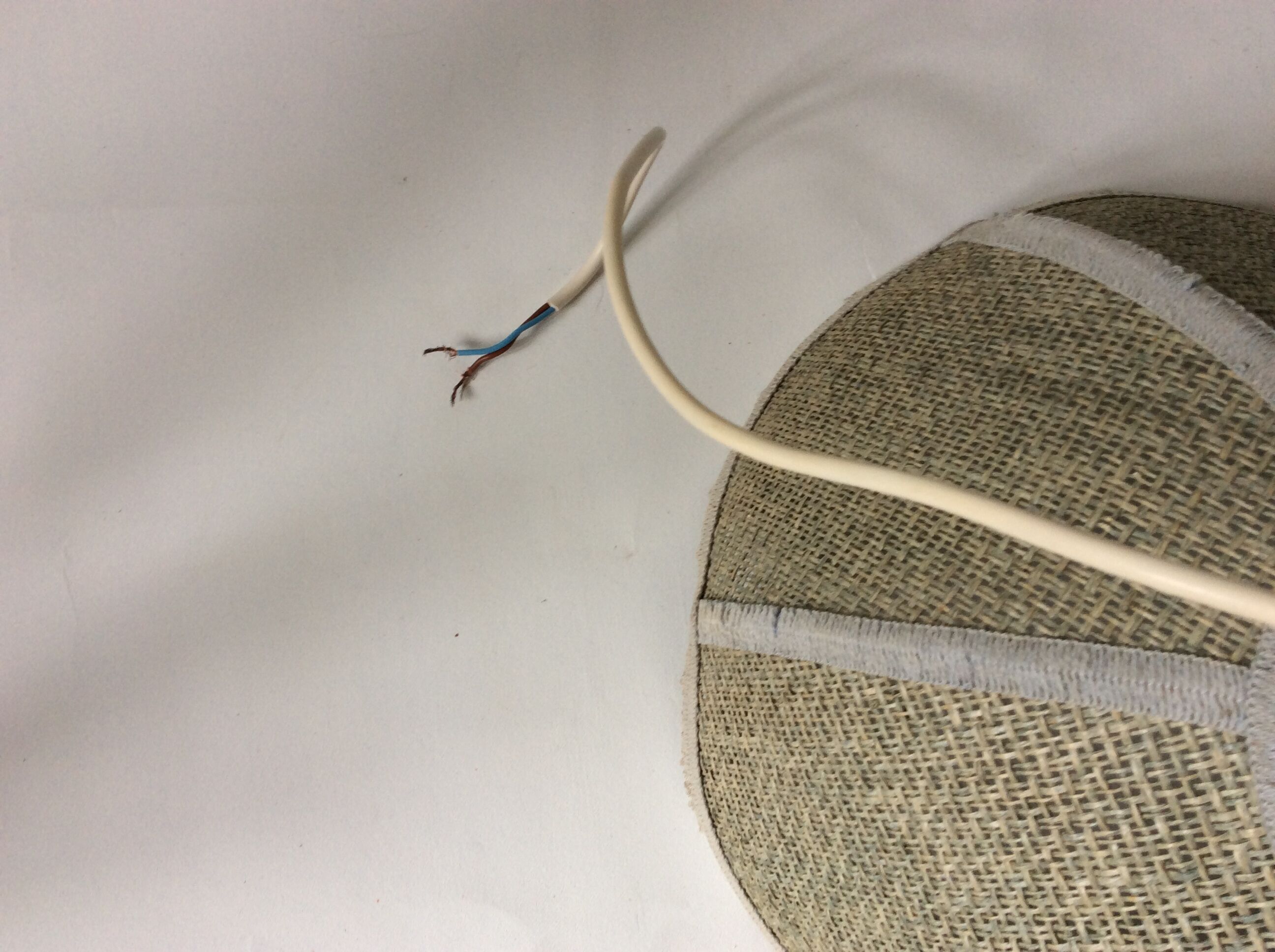 Vintage jute flower hanging