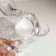 Empty floral pocket crystal of transparent arques signed