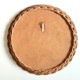 Round wicker mirror, 50s