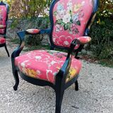Pair of transition style armchairs
