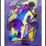 Abstraction ametrine and garnet