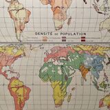 Map and photographic plate on human races from 1951