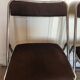Pair of folding chairs chrome