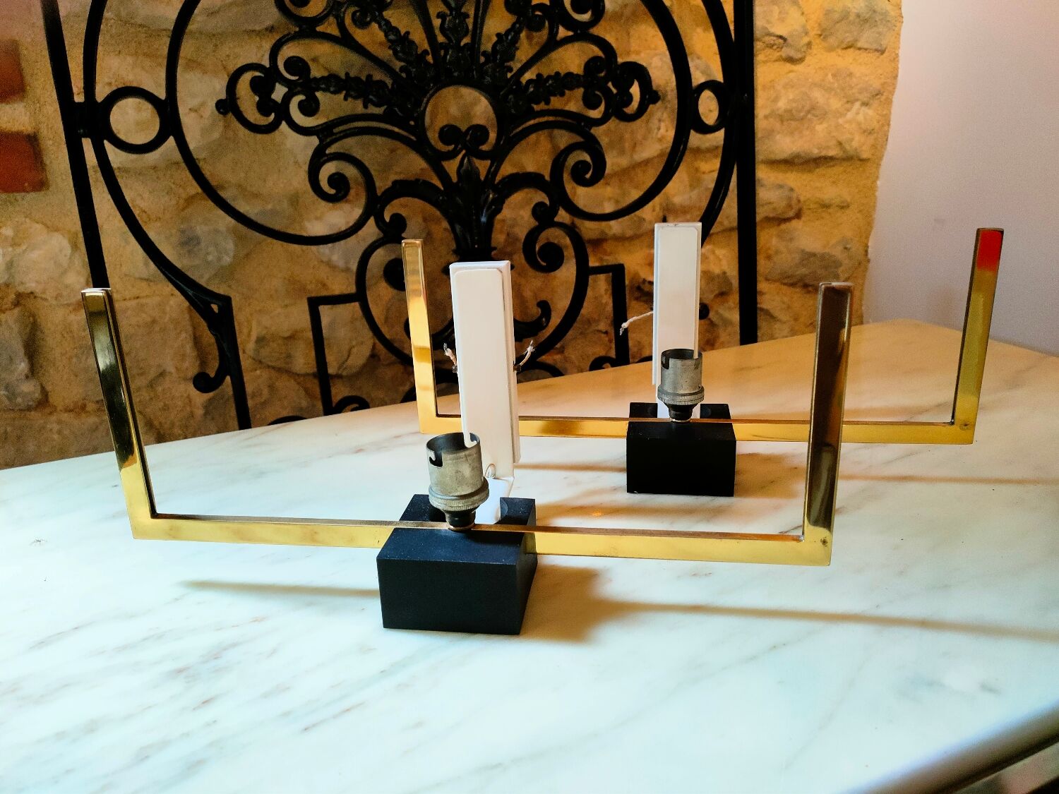Pair of Maison Arlus wall lights 1950