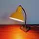 Casserole lamp in yellow lacquered metal and black marble, 1950s