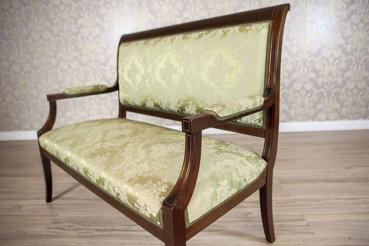 Late 19th Century English Walnut Furniture, Set of 5