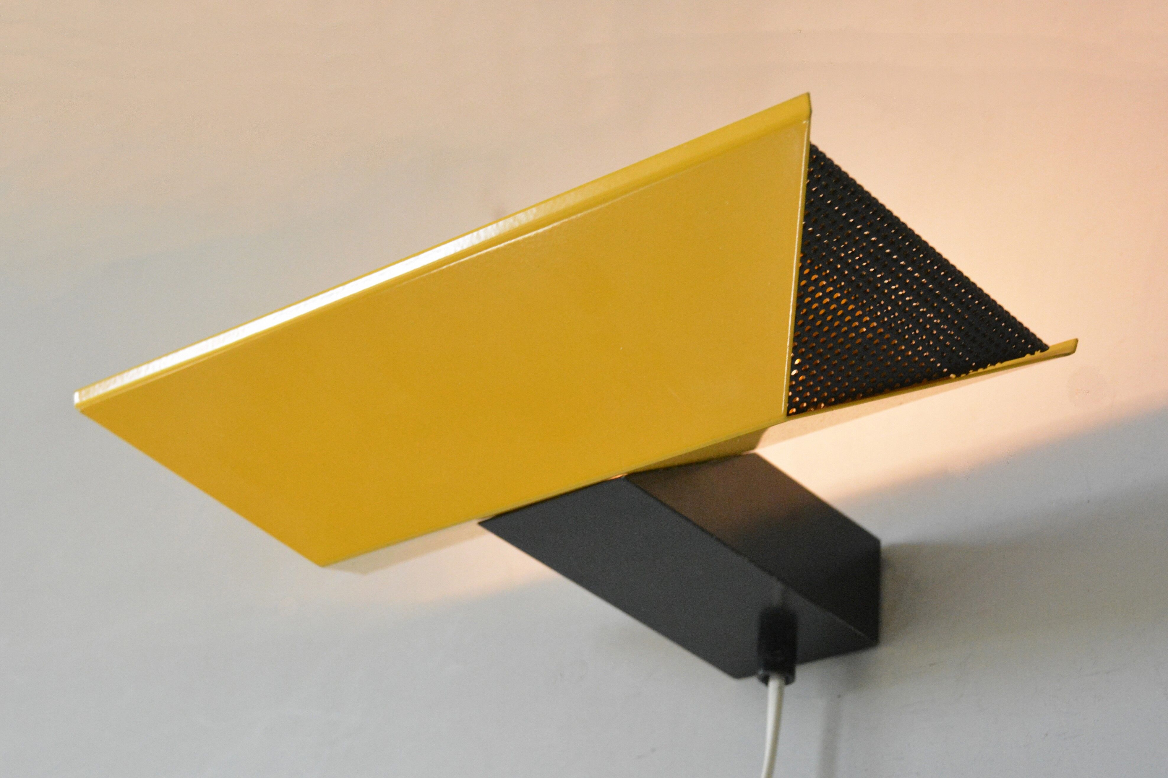 Pair of wall lamps, 80s