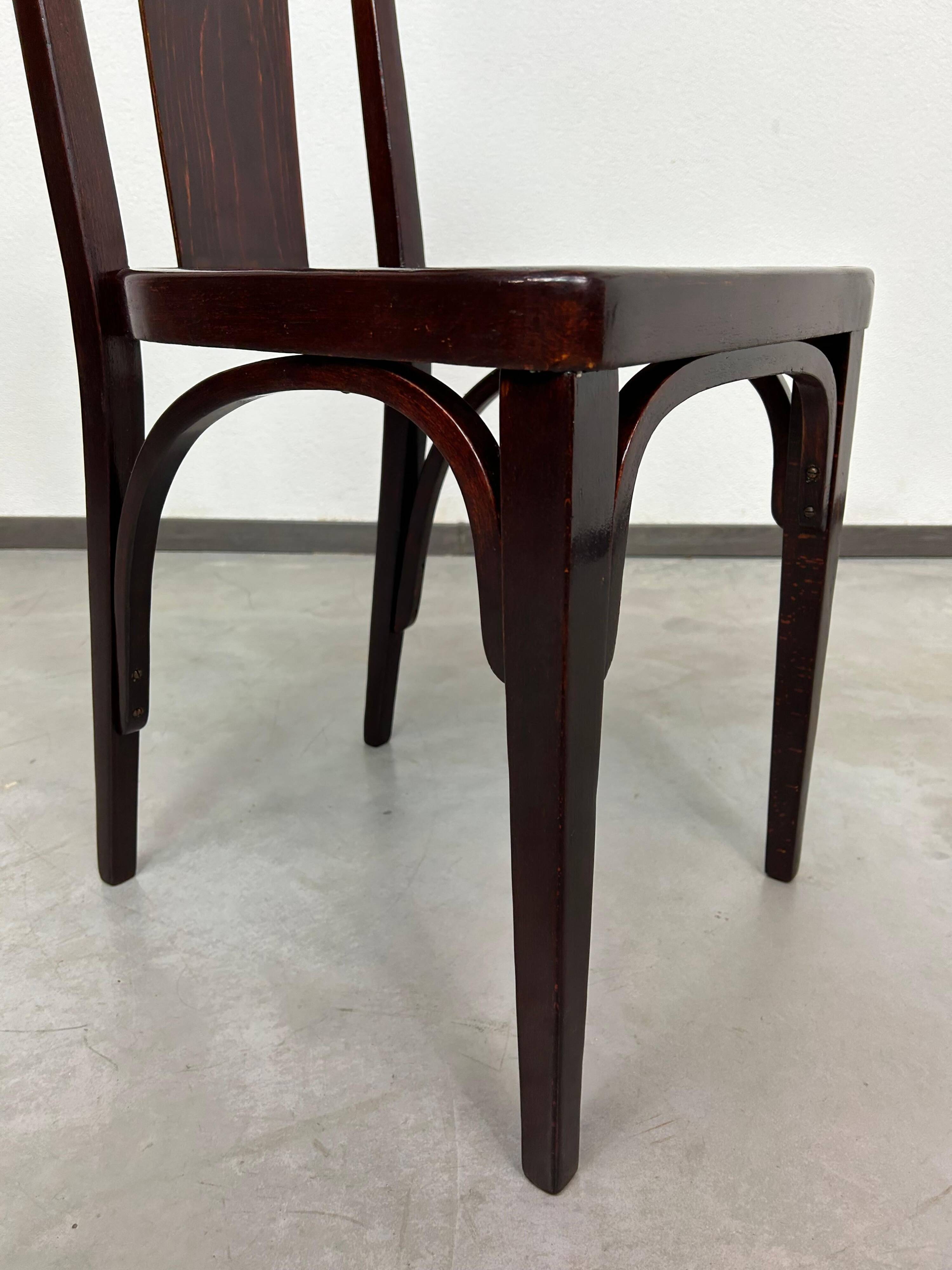 Secession dining chair no. 373 attributed to Josef Hoffmann/Otto Prutscher for J&J Kohn