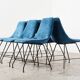 Lot de 6 chaises de salle à manger Aster Augusto Bozzi pour Saporiti Italie 1950