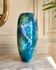 Large lacquered ceramic vase signed Grech