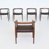 Nanna Ditzel model 113 armchairs Poul Kold Savvaerk Denmark 1955