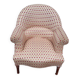 Fauteuil crapaud ancien