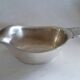 Sauciere art deco en métal argente orfè christofle