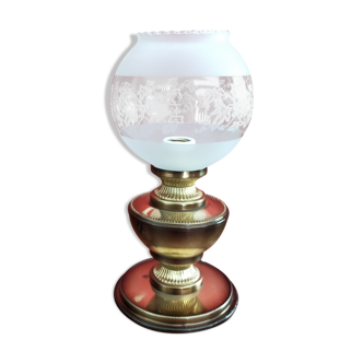 Glass globe lamp