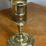 Pair of brass candlesticks