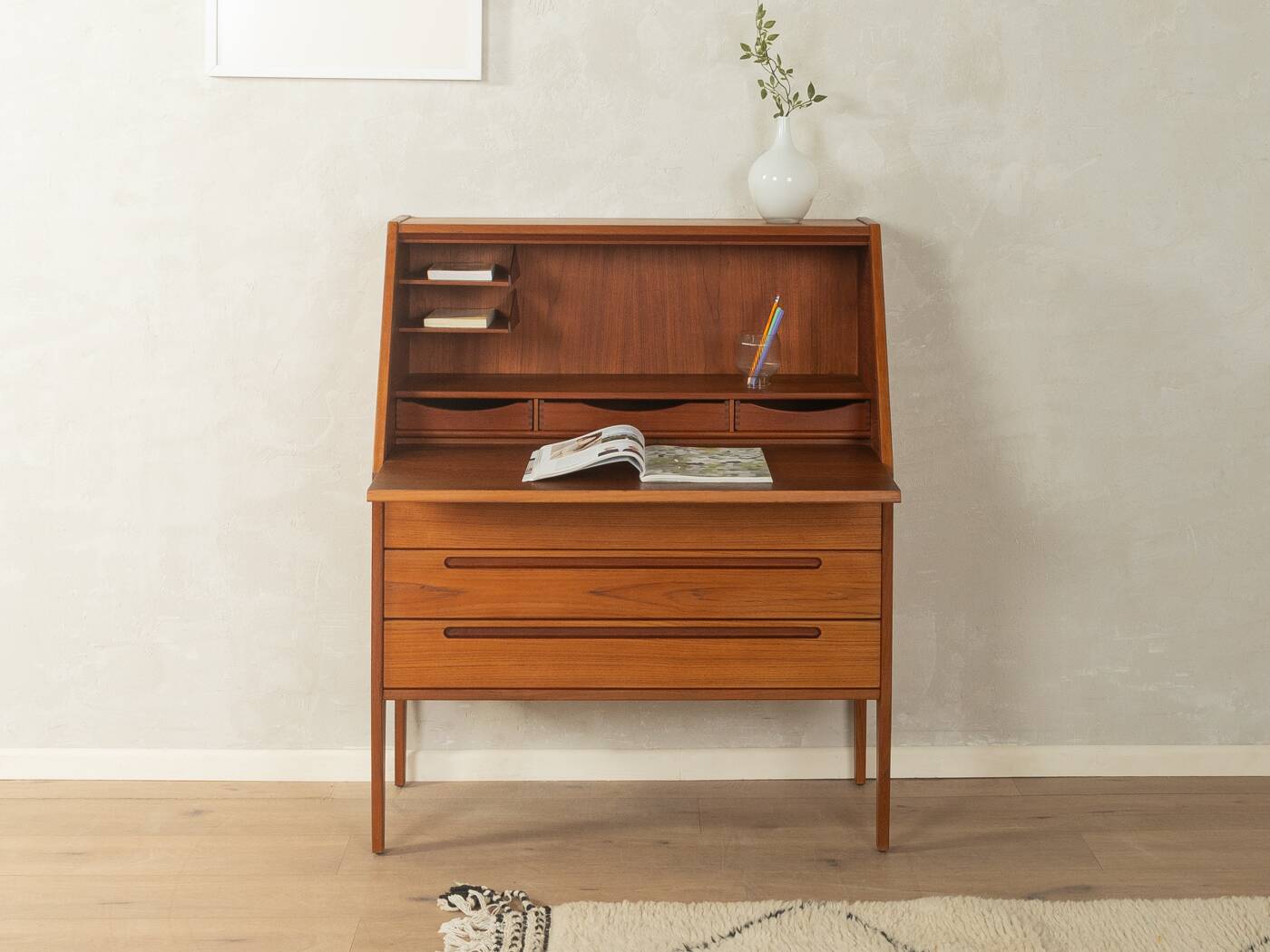 HJN Møbler secretary by Nils Jonsson (1960s, teak, restored)