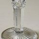 Tulip-shaped single-flower vase. Bohemian crystal. Stars/crosses, 21 cm
