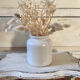 Vintage white stoneware pot
