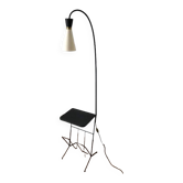 Tablet floor lamp and magazine holder with diabolo
