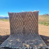 Handmade wool Berber rug