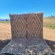 Handmade wool Berber rug