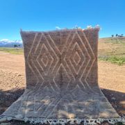 Handmade wool Berber rug