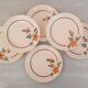 Flat earthenware plates Moulin des Loups Saint Amand Model Amélie Vintage