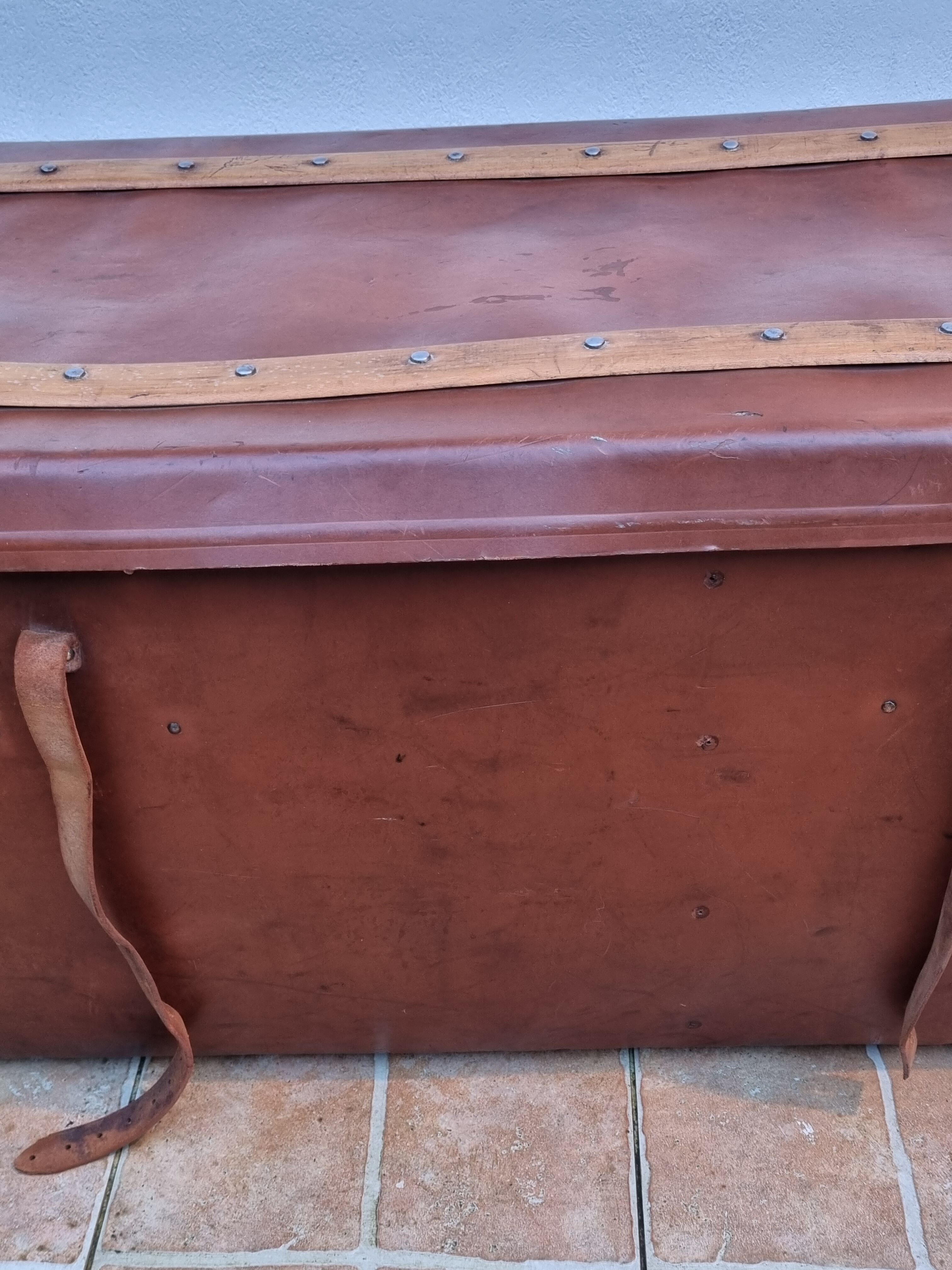 Travel trunk "titan" e&m malard, paris, 30-40s, 100 cm