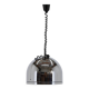 1970s Rare Italian Chrome Plated Adjustable Pendant Light
