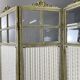 Five-panel screen in Louis XVI style, 19th century.