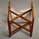 Mogens Koch MK-16 Folding Chair in Teak Wood with Canvas for Rud Rasmussen