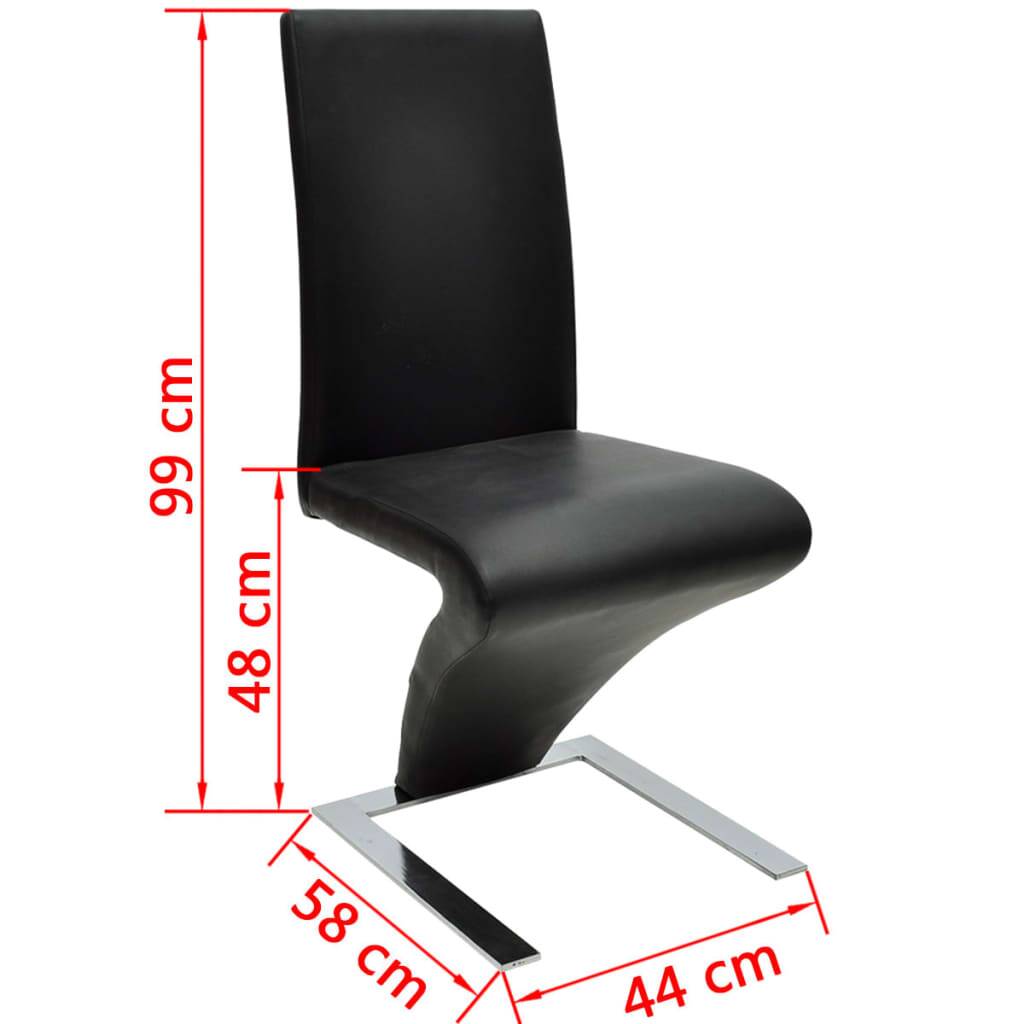 Un lot de 6 chaises design