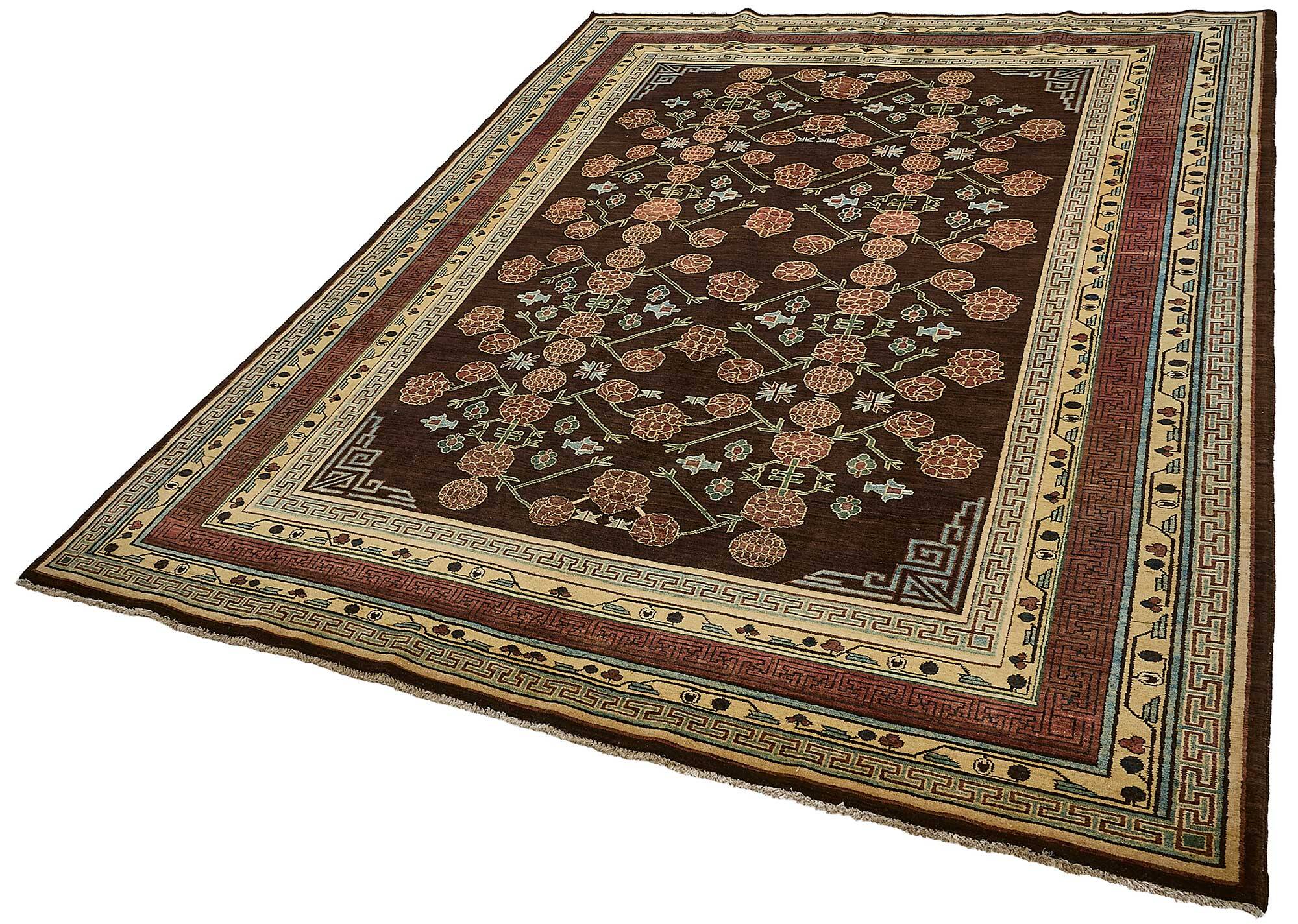 Turkish Handknotted Wool Oushak Rug 219 cm x 303 cm