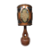 French vintage copper fractal resin table lamp Accolay 'Brutalist'