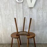 Set of 3 tripod stools