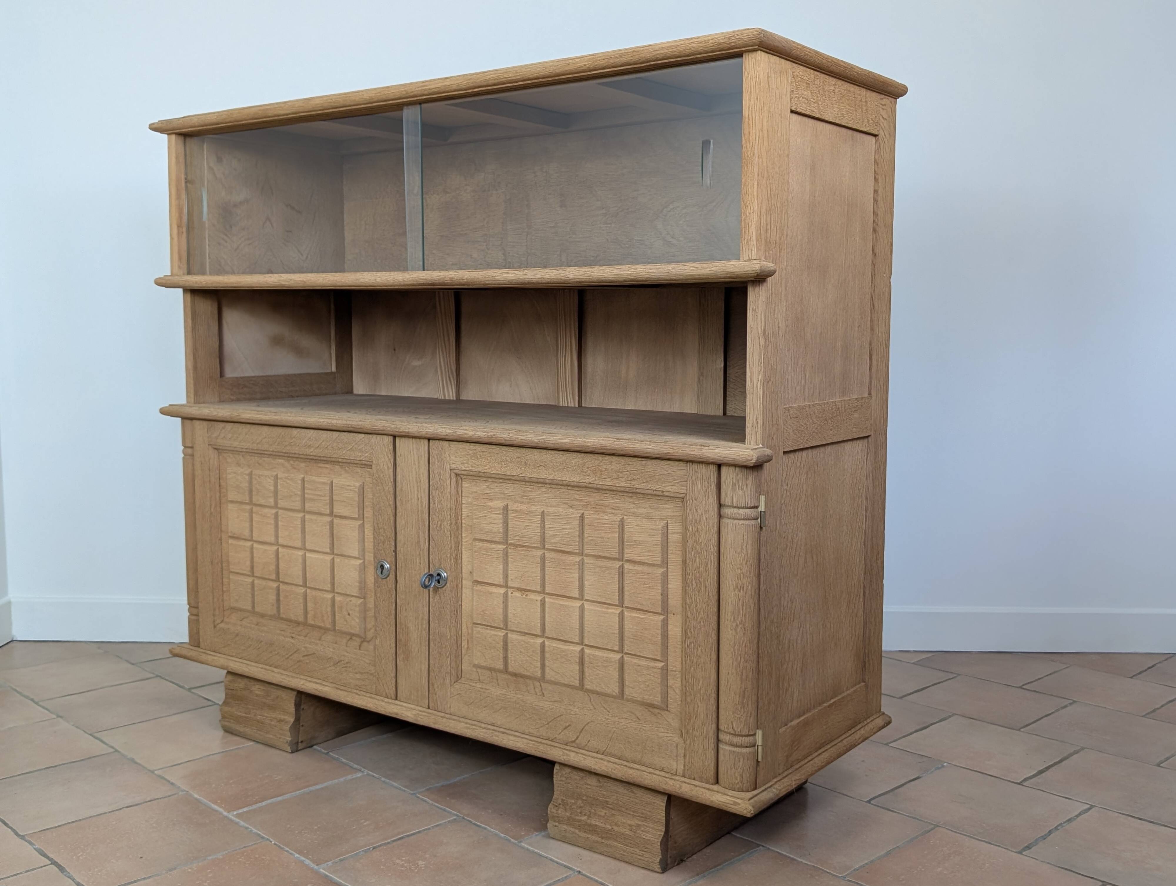Raw oak sideboard