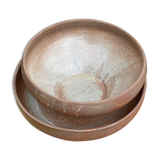 Sandstone jar and large dish